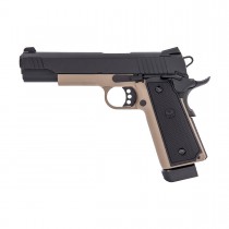 Raven R14 Hicapa (BK/Tan) GBB, Pistols are generally used as a sidearm, or back up for your primary, however that doesn't mean that's all they can be used for